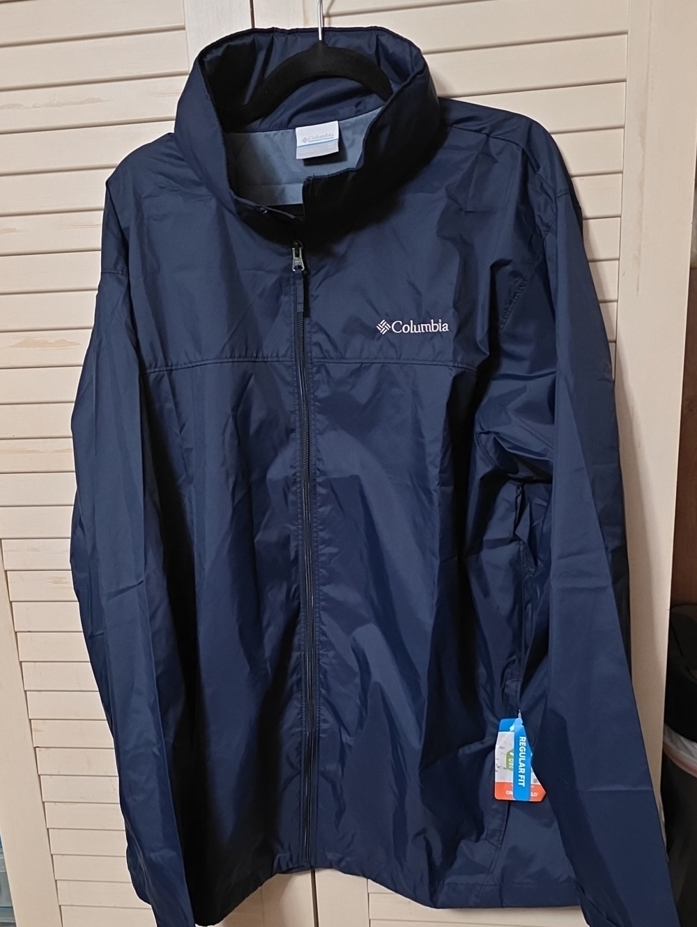 Columbia Navy Blue Men's Packable Rain Jacket